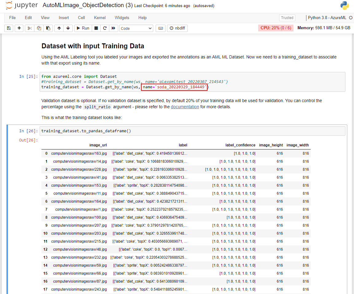 Dataset Training Data